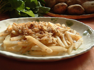 じゃがいもとじゃこの炒め煮