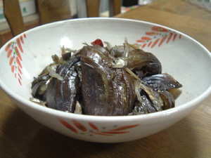 なすとじゃこの炊いたん